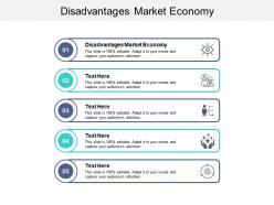 Disadvantages market economy ppt powerpoint presentation model layout ideas cpb
