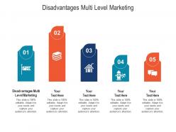 Disadvantages multi level marketing ppt powerpoint presentation styles display cpb