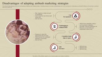 Disadvantages Of Adopting Ambush Marketing Strategies Complete Guide Of Ambush Marketing