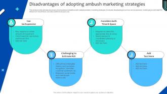 Disadvantages Of Adopting Ambush Strategies For Adopting Ambush Marketing MKT SS V