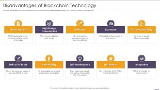 Disadvantages Of Blockchain Technology Blockchain And Distributed Ledger Technology