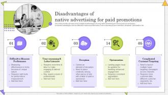 Disadvantages Of Native Advertising Complete Guide Of Paid Media Advertising Strategies