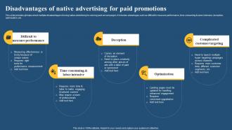 Disadvantages Of Native Advertising For Paid Media Advertising Guide For Small MKT SS V
