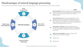 Disadvantages Of Natural Language Processing NLP Ppt Powerpoint Presentation Inspiration Maker