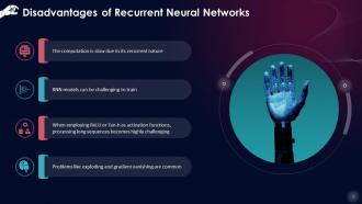 Disadvantages Of Recurrent Neural Networks Training Ppt