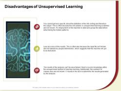 Disadvantages of unsupervised learning known input ppt powerpoint presentation gallery inspiration