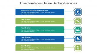 Disadvantages online backup services ppt powerpoint presentation icon display cpb