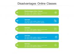 Disadvantages online classes ppt powerpoint presentation summary shapes cpb