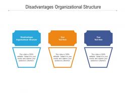 Disadvantages organizational structure ppt powerpoint presentation styles file formats cpb