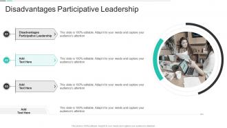 Disadvantages Participative Leadership In Powerpoint And Google Slides Cpb