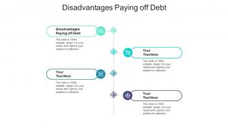 Disadvantages paying off debt ppt powerpoint presentation infographic template picture cpb