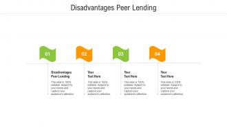 Disadvantages peer lending ppt powerpoint presentation layouts files cpb