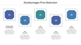 Disadvantages Price Reduction Ppt Powerpoint Presentation Slides Gallery Cpb