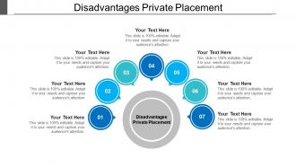 Disadvantages private placement ppt powerpoint presentation infographics slide download cpb