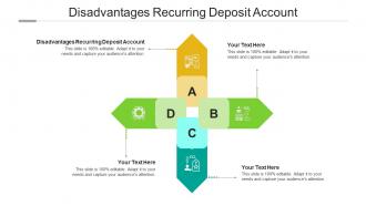 Disadvantages recurring deposit account ppt powerpoint presentation outline slides cpb