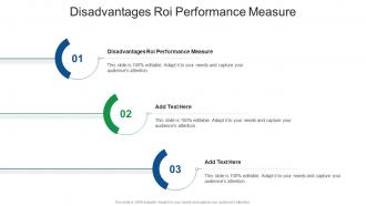 Disadvantages Roi Performance Measure In Powerpoint And Google Slides Cpb