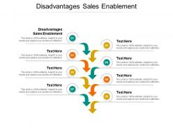 Disadvantages sales enablement ppt powerpoint presentation inspiration cpb