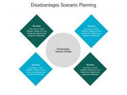 Disadvantages scenario planning ppt powerpoint presentation model gallery cpb