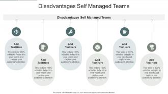 Disadvantages Self Managed Teams In Powerpoint And Google Slides Cpb