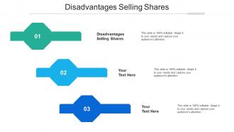 Disadvantages Selling Shares Ppt Powerpoint Presentation Inspiration Grid Cpb