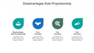 Disadvantages sole proprietorship ppt powerpoint presentation layouts cpb
