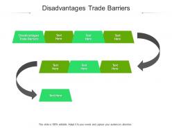 Disadvantages trade barriers ppt powerpoint presentation pictures visuals cpb