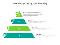 Disadvantages using debt financing ppt powerpoint presentation gallery graphics template cpb