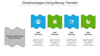 Disadvantages Using Money Transfer Ppt Powerpoint Presentation Icon Outline Cpb