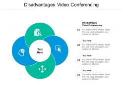Disadvantages video conferencing ppt powerpoint presentation ideas example file cpb