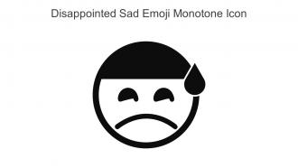 Disappointed Sad Emoji Monotone Icon In Powerpoint Pptx Png And Editable Eps Format