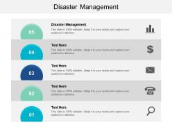 Disaster management ppt powerpoint presentation file graphic tips cpb
