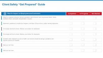 Disaster management recovery planning and implementation client safety get prepared guide