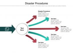 Disaster procedures ppt powerpoint presentation styles icons cpb