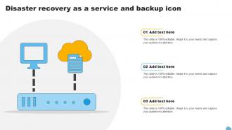 Disaster Recovery As A Service And Backup Icon