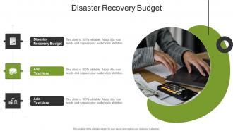 Disaster Recovery Budget In Powerpoint And Google Slides Cpb