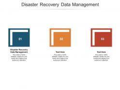 Disaster recovery data management ppt powerpoint presentation infographics templates cpb