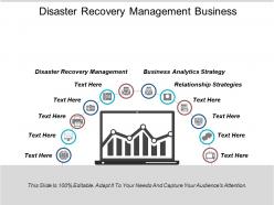 Disaster recovery management business analytics strategy relationship strategies cpb