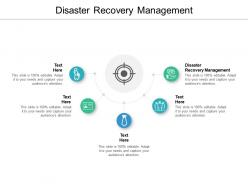 Disaster recovery management ppt powerpoint presentation model microsoft cpb