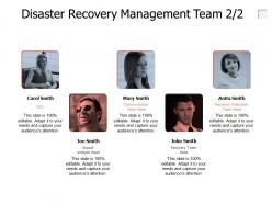 Disaster recovery management team a643 ppt powerpoint presentation inspiration show