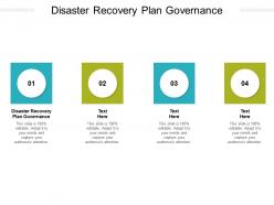 Disaster recovery plan governance ppt powerpoint presentation professional cpb