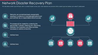 Disaster recovery plan it network disaster recovery plan