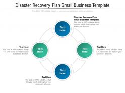 Disaster recovery plan small business template ppt powerpoint presentation professional graphics download cpb