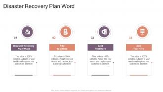 Disaster Recovery Plan Word In Powerpoint And Google Slides Cpb