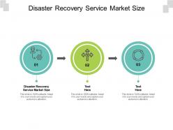 Disaster recovery service market size ppt powerpoint presentation pictures vector cpb