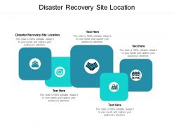 Disaster recovery site location ppt powerpoint presentation file guidelines cpb
