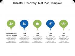 Disaster recovery test plan template ppt powerpoint presentation portfolio examples cpb