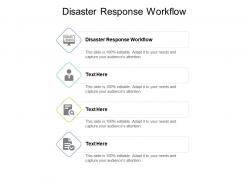 Disaster response workflow ppt powerpoint presentation professional infographic cpb
