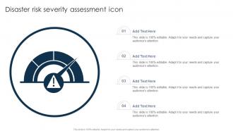 Disaster Risk Severity Assessment Icon