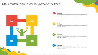 DISC Matrix Icon To Assess Personality Traits