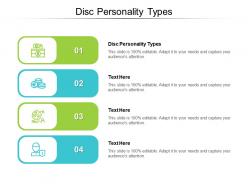 Disc personality types ppt powerpoint presentation model maker cpb